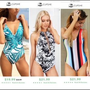 CUPSHE One Piece Swimsuits 1 More!!!!